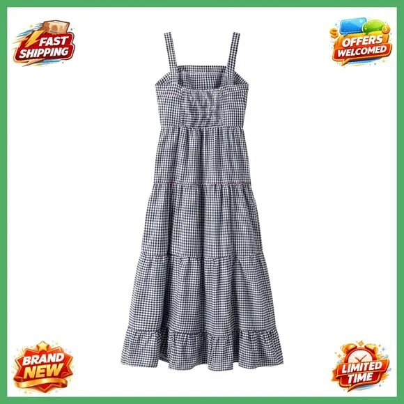 Linen Maxi Dress Flowy Ruffle Cowl Neck Summer Casual Chic Pull On - Picture 5 of 6